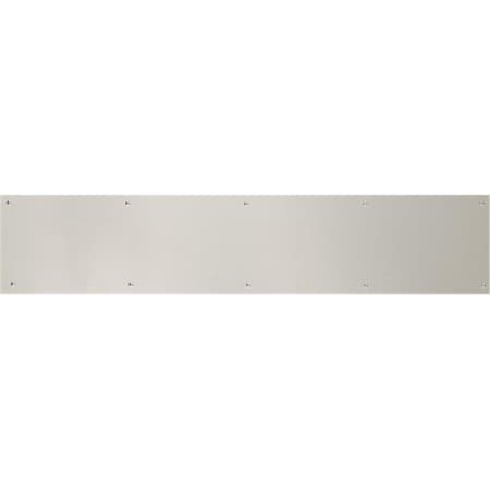 Brass Accents 8 in. x 34 in. Kick Plate Satin Nickel-Aluminum Adhesive Mount A09-P0834-670ADH